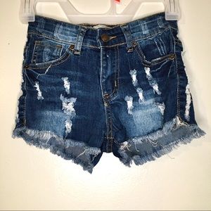 cute ripped jean shorts